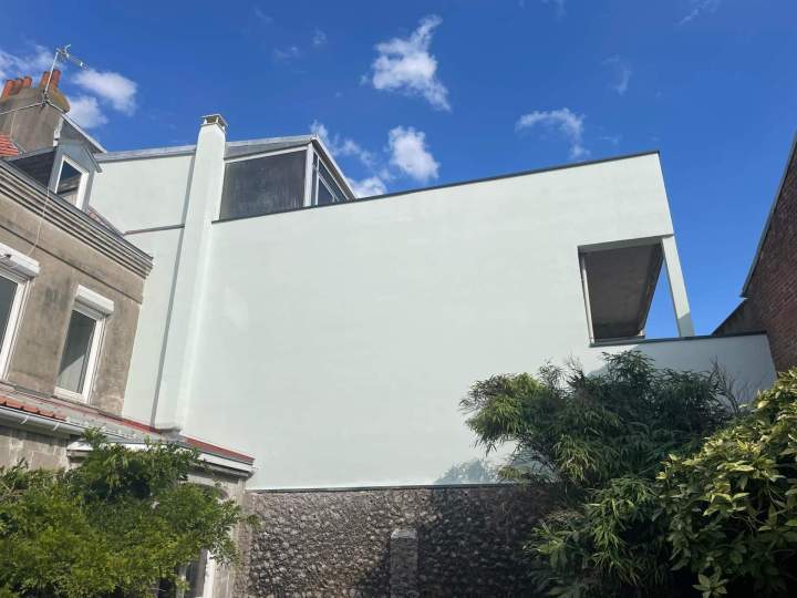 Finition en peinture minérale Côte d'Opale