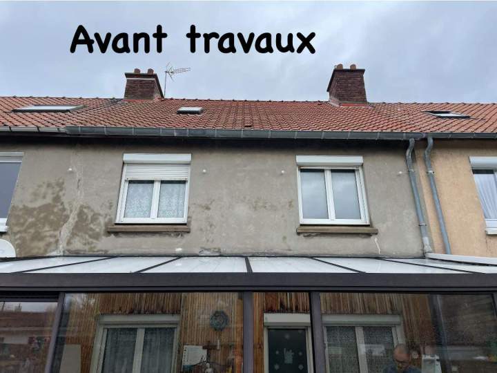 Façade avant réfection Côte d'Opale