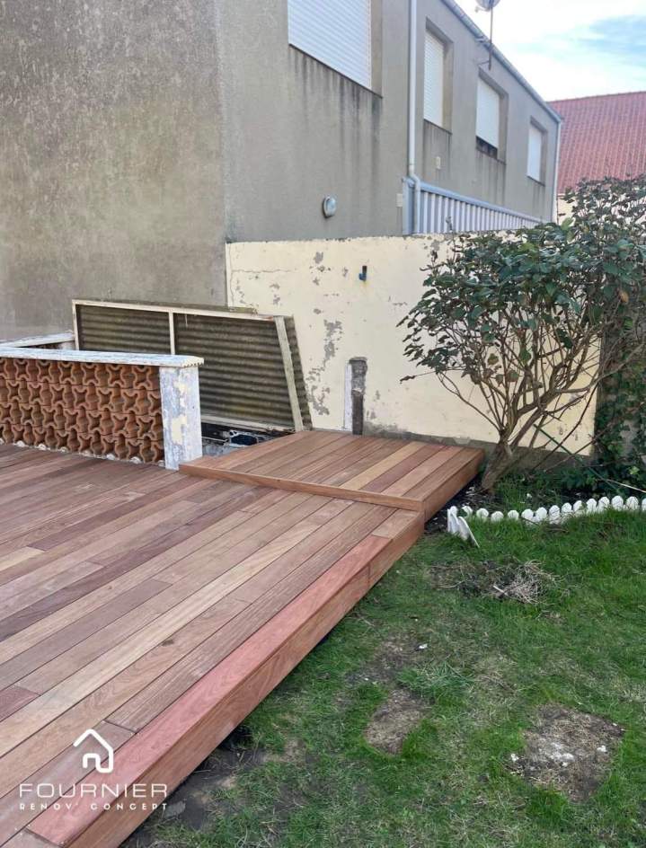 Réalisation de terrasse bois Côte d'Opale