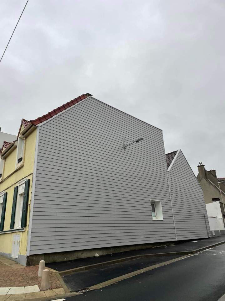 Réfection de façade et pos de bardage Côte d'Opale