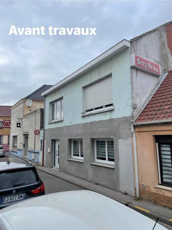 Bâtiment avant peinture de façade Côte d'Opale