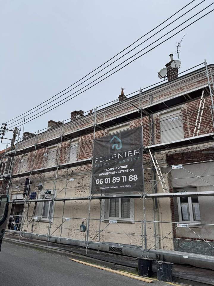 Travaux de réfection de mur extérieur Côte d'Opale